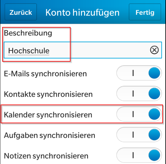 Screenshot 10 für die Einrichtung Sked Kalender Web-App auf BlackBerry-Geräten