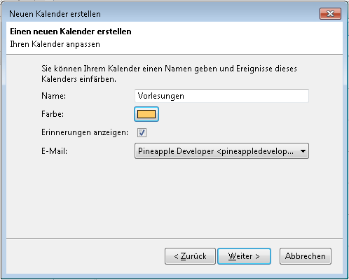 Screenshot 7 für die Einrichtung Sked Kalender Web-App in Mozilla Thunderbird